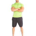 mens short sleeve sweatshirt for gym