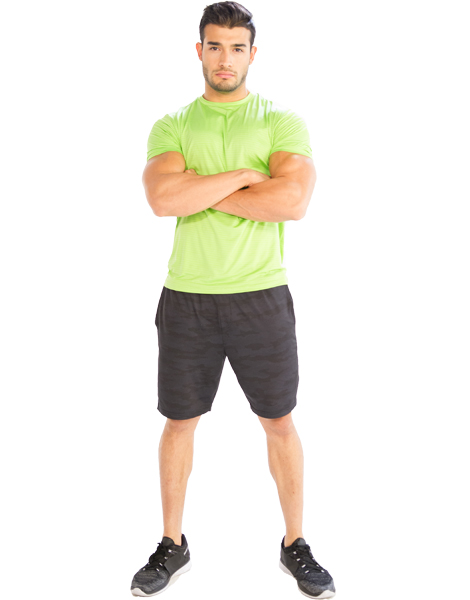 mens short sleeve sweatshirt for gym