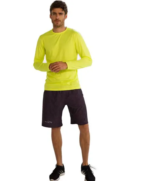 Wholesale Neon Yellow Full Sleeve T-Shirt for Men From Gym Clothes