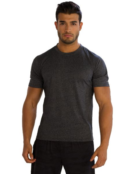Wholesale Men’s Grey Blank Simple Half T-Shirt From Gym Clothes