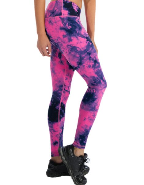 Wholesale Womens Bright Pink Black and Dark Blue Leggings From Gym Clothes