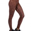 Womens Leopard Patterned Printed Leggings