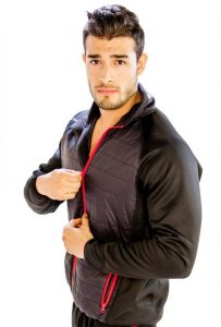 black jacket with red borders manufacturer