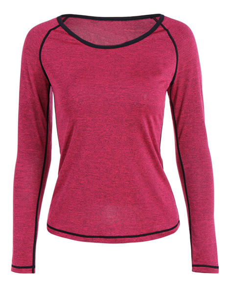 Heather Skinny Pullover Gym T-Shirt