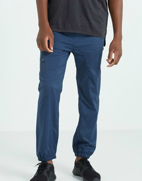 blue performance jogger for men