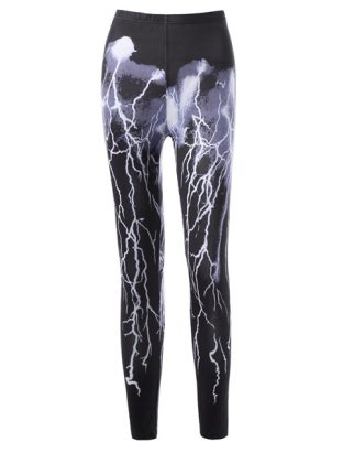 lightning-print-high-waist-leggings-usa
