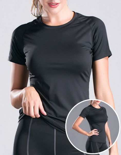 werkwoord gans schelp Wholesale Quick Dry Women Fitness Tshirt From Gym Clothes