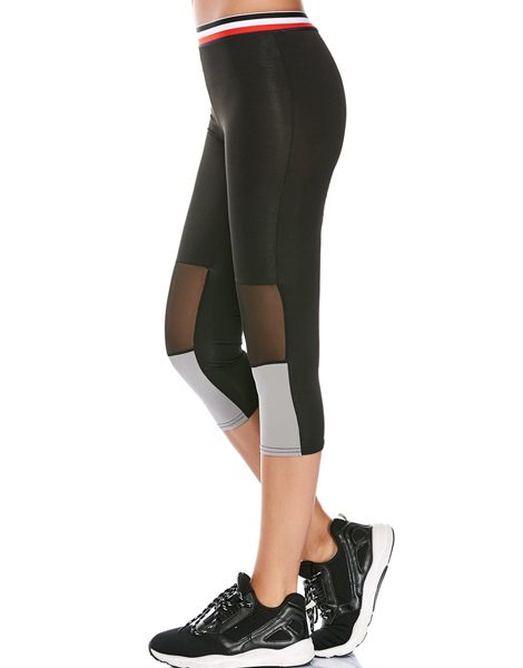 mesh panel gym leggings