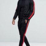 Polyester Active Track Suit With Side Stripes