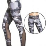 Camo Print Paneled Sublimated Yoga Leggings Manufacturer