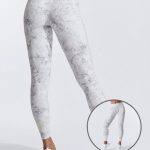 Mesh Patchwork Contrast Trim Sporty Leggings USA