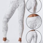 Mesh Patchwork Contrast Trim Sporty Leggings UAE