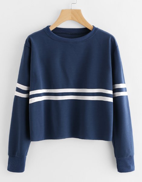 contrast-striped-fitness-sweatshirt