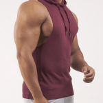 Wholesale Sleeveless Hoodie Workout Stringer From Gym Clothes