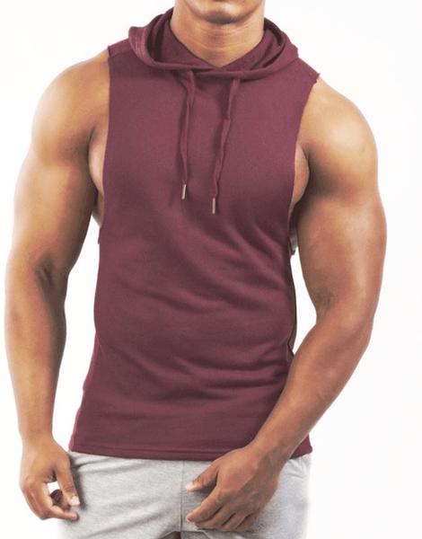 Forthery Men Hoodies Workout Tank Tops Athletic Muscle Sports Sleeveless Vest 
