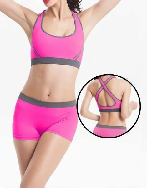 Wholesale Custom Seamless Sports Bra And Shorts From Gym Clothes
