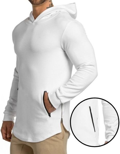 white fitness shirt
