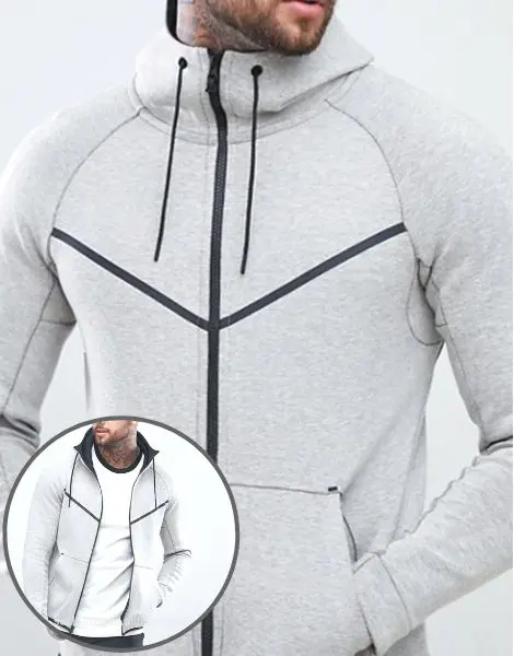 Custom Fleece Hooded Jacket Manufacturer USA