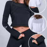 Long Sleeve Sports Crop Top Manufacturer UAE