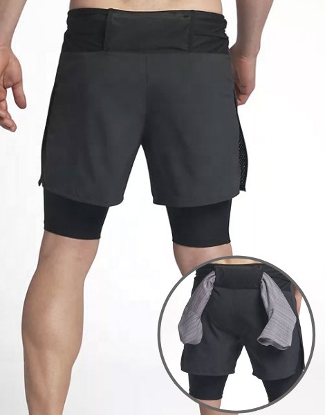 High Quality 2 in 1 Fitness Short Manufacturer UAE