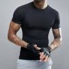 High Quality Black Compression Active Tee Manufacturer