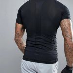 High Quality Black Compression Active Tee USA