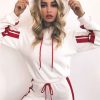 Wholesale Dual Tone Hooded Tracksuits For Women