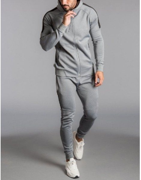 Wholesale Two Tone Fitted Tracksuit From Gym Clothes