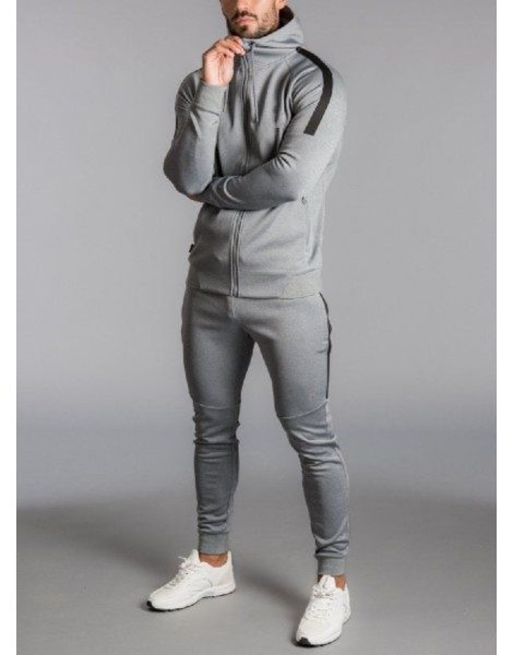 Wholesale Two Tone Fitted Tracksuit From Gym Clothes
