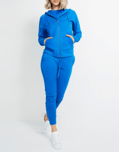 Wholesale Blue Hooded Tracksuit For Women USA