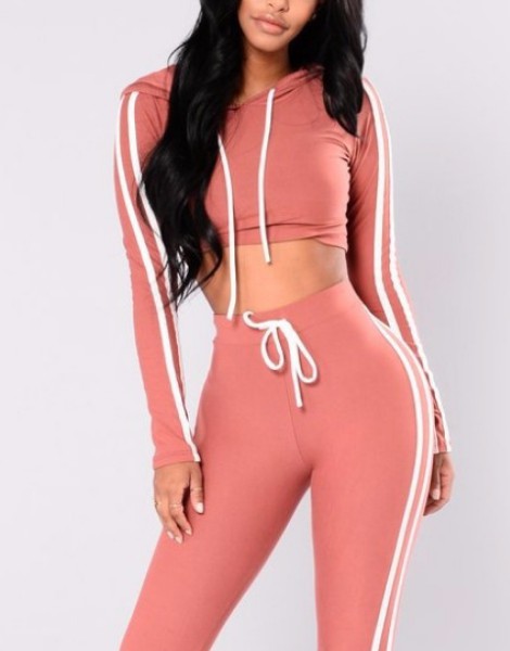 Custom Hooded Sport Tracksuits For Women