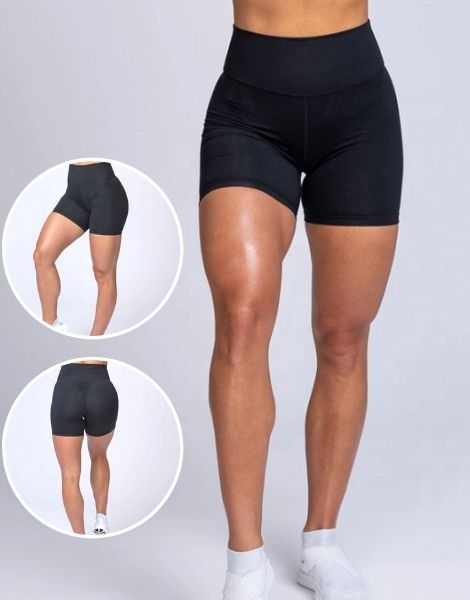 Wholesale Ladies Soft Cross Waist Shapewear Booty Shorts with Pockets,  Custom High Quality Gyming Training Apparel V Waist Compression Mini Athletic  Shorts - China Black Shorts Women and Athletic Shorts Women price