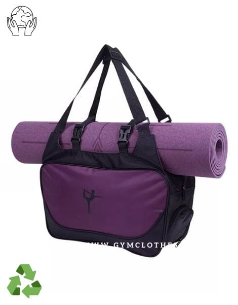custom waterproof gym bag with yoga mat