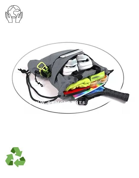 Drawstring Gym Backpack With Shoe Pocket Manufacturer