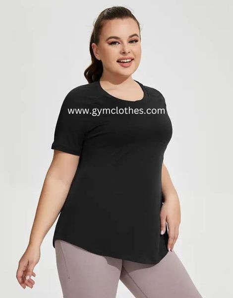 Wholesale Custom Plus Size Workout Shirts
