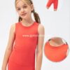 Kids Girls Custom Activewear Tank Tops and Short Supplier