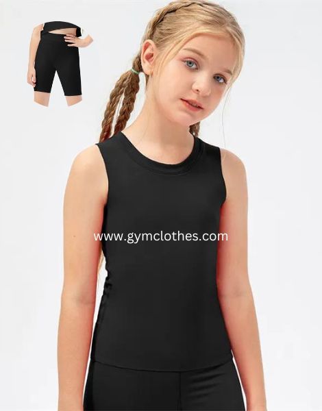 Kids Girls Custom Activewear Tank Tops and Short