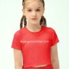 Kids Girls Custom Workout Short Sleeve Shirt Wholesaler
