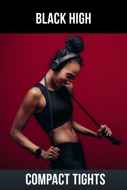 Black High Compact Tights Clothes Vendor