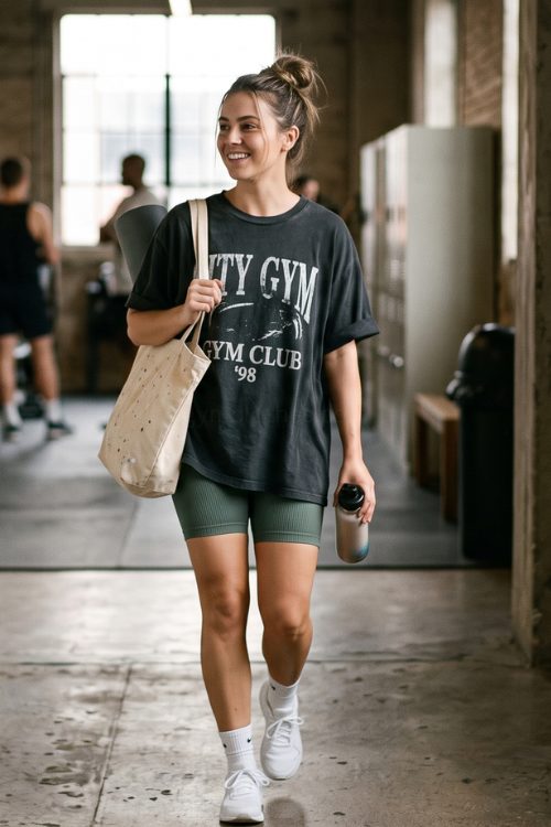 Blank Oversized Fitness Tee Bulk Oversized Fitness Tee